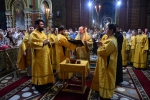 Епископ Максим возглавил Божественную литургию в Вознесенском соборе города Ельца