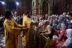 Епископ Максим возглавил Божественную литургию в Вознесенском соборе города Ельца