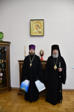 Владыка поздравил председателя Миссионерской комиссии Елецкой епархии с юбилеем