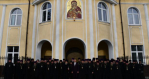 Возложение цветов к памятнику священномученика Сергия, архиепископа Елецкого