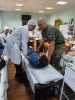 Мастер – класс фельдшера – участника СВО по оказанию медицинской помощи раненым