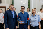 Студенты Елецкого медицинского колледжа им.К.С. Константиновой приняли участие в торжественном городском мероприятии, посвященном 10-летию добровольной молодежной дружины