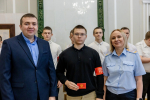 Студенты Елецкого медицинского колледжа им.К.С. Константиновой приняли участие в торжественном городском мероприятии, посвященном 10-летию добровольной молодежной дружины