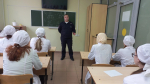 5 февраля состоялась встреча студентов колледжа с инспектором группы по делам несовершеннолетних Елецкого линейного отдела МВД России на транспорте, младшим лейтенантом полиции А. Ю. Тимошенковым
