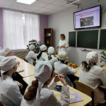 В рамках предметной недели по ОБЗР со студентами первого курса специальности Сестринское дело было проведено мероприятие, посвященное пожарной безопасности