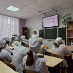 В рамках предметной недели по ОБЗР со студентами первого курса специальности Сестринское дело было проведено мероприятие, посвященное пожарной безопасности