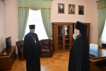 Владыка поздравил регента архиерейского хора Елецкой епархии с юбилеем