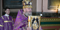 В Неделю Торжества Православия епископ Максим совершил Литургию в Вознесенском соборе - Елецкая епархия