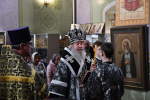 В Великий Понедельник епископ Максим совершил Литургию Преждеосвященных Даров в Троицком монастыре