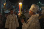 В Пасхальную ночь епископ Максим возглавил Божественную литургию в Вознесенском соборе