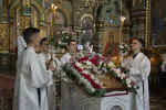 В Пасхальную ночь епископ Максим возглавил Божественную литургию в Вознесенском соборе