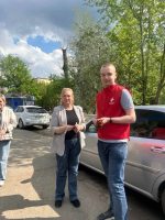 Волонтеры Елецкого медицинского колледжа приняли активное участие в акции “Георгиевская ленточка”