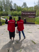 Продолжается акция “Георгиевская лента” и участие в них наших ребят