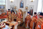 Божественная Литургия в Никольском (зареченском) храме города Чаплыгина