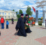 В День Победы духовенство Лебедянского благочиния возложило венок у памятника славы города Лебедянь - Елецкая епархия