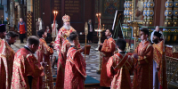 Владыка Максим возглавил Литургию в Вознесенском соборе - Елецкая епархия