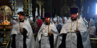 Всенощное бдение в Вознесенском соборе города Ельца - Елецкая епархия