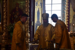 Божественная литургия Архиерейским чином в Казанском соборе Лебедяни