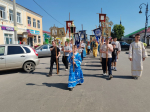 В Чаплыгине прошли крестным ходом с Тихвинской иконой Божией Матери