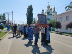 В Чаплыгине прошли крестным ходом с Тихвинской иконой Божией Матери