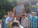 В Чаплыгине прошли крестным ходом с Тихвинской иконой Божией Матери