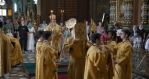 Божественная литургия в Вознесенском соборе