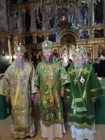 Литургия в Свято-Троицкой Сергиевой лавре в день памяти преподобного Сергия Радонежского