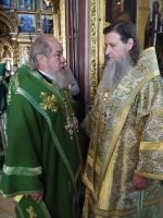 Литургия в Свято-Троицкой Сергиевой лавре в день памяти преподобного Сергия Радонежского