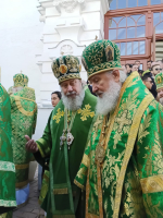 Литургия в Свято-Троицкой Сергиевой лавре в день памяти преподобного Сергия Радонежского