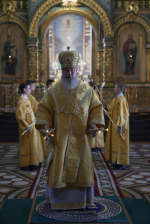 Божественная литургия в Вознесенском соборе