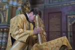 Божественная литургия в Вознесенском соборе