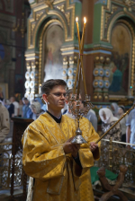 Божественная литургия в Вознесенском соборе