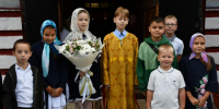 Литургия архиерейским чином в Преображенском храме Лебедяни - Елецкая епархия