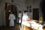 Литургия в храме Спаса Нерукотворного города Ельца