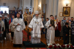 Литургия в храме Спаса Нерукотворного города Ельца