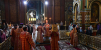 Божественная литургия в Вознесенском соборе - Елецкая епархия
