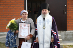 Владыка совершил чин освящения накупольного креста