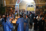 В канун престольного праздника епископ Максим совершил Всенощное бдение во Введенском храме города Ельца