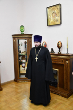 Владыка поздравил секретаря епархиального управления с днем тезоименитства