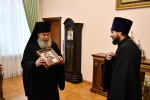 Владыка поздравил секретаря епархиального управления с днем тезоименитства