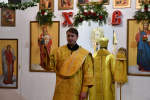 Божественная литургия в Никольском храме села Новоникольское