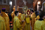Божественная литургия в Никольском храме села Новоникольское