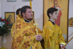 Божественная литургия в Никольском храме села Новоникольское