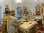 В день памяти святителя Феофана Вышенского епископ Максим совершил Литургию на малой родине святого