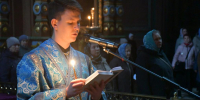 Владыка совершил службу Похвалы Пресвятой Богородицы - Елецкая епархия