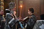 Литургия Преждеосвященных Даров в Вознесенском соборе