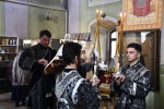 В Великий Понедельник епископ Максим совершил Литургию Преждеосвященных Даров в Троицком монастыре