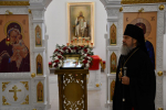 Духовенство, сотрудники Вознесенского собора и епархиального управления поздравили Владыку с Пасхой