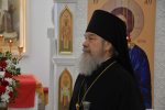 Духовенство, сотрудники Вознесенского собора и епархиального управления поздравили Владыку с Пасхой