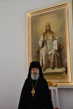 Духовенство, сотрудники Вознесенского собора и епархиального управления поздравили Владыку с Пасхой